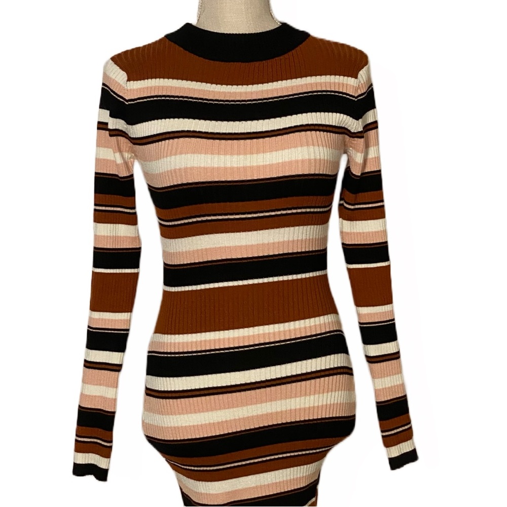 Say What Multi Stripe Bodycon Dress - Picture 1 of 10